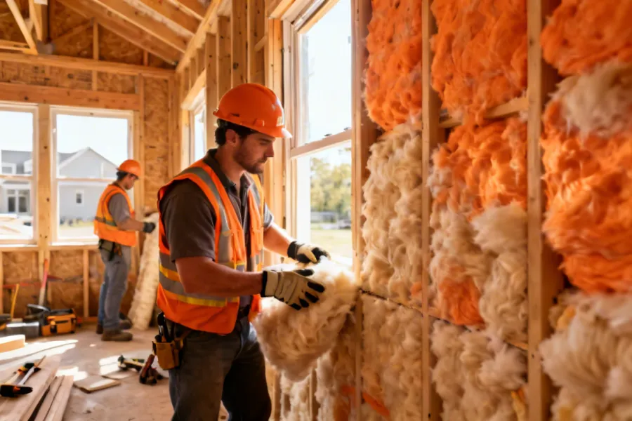 Knauf Insulation installation in a residential build