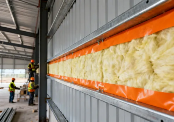 Metal building insulation system